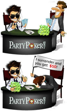Party poker free money